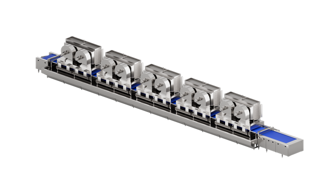 冲击式隧道速冻机