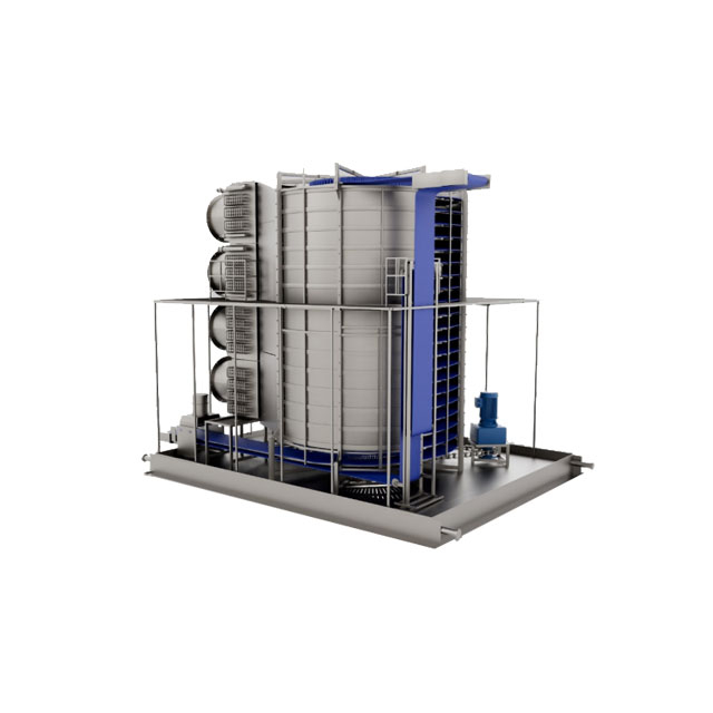 低张紧螺旋速冻机